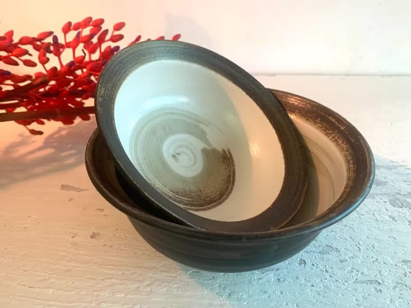 墨日沉色碗公組_陶瓷餐碗