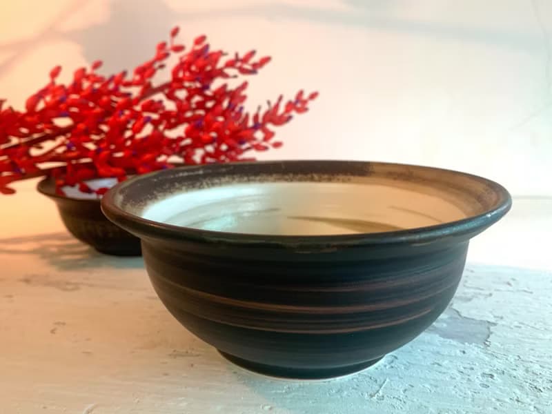 墨日沉色碗公組_陶瓷餐碗