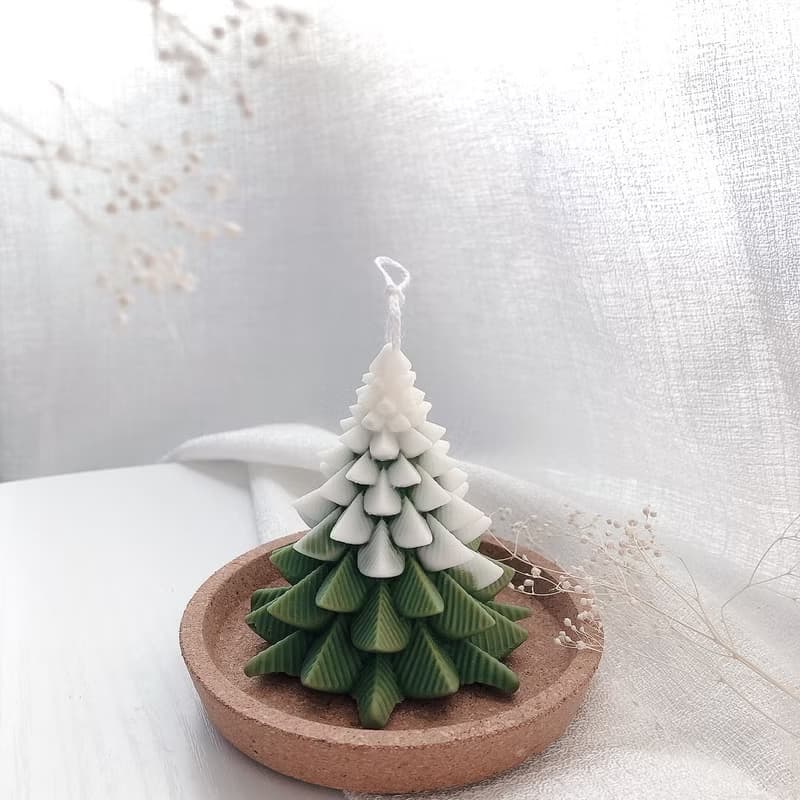 積雪小樹香氛蠟燭禮盒-1入