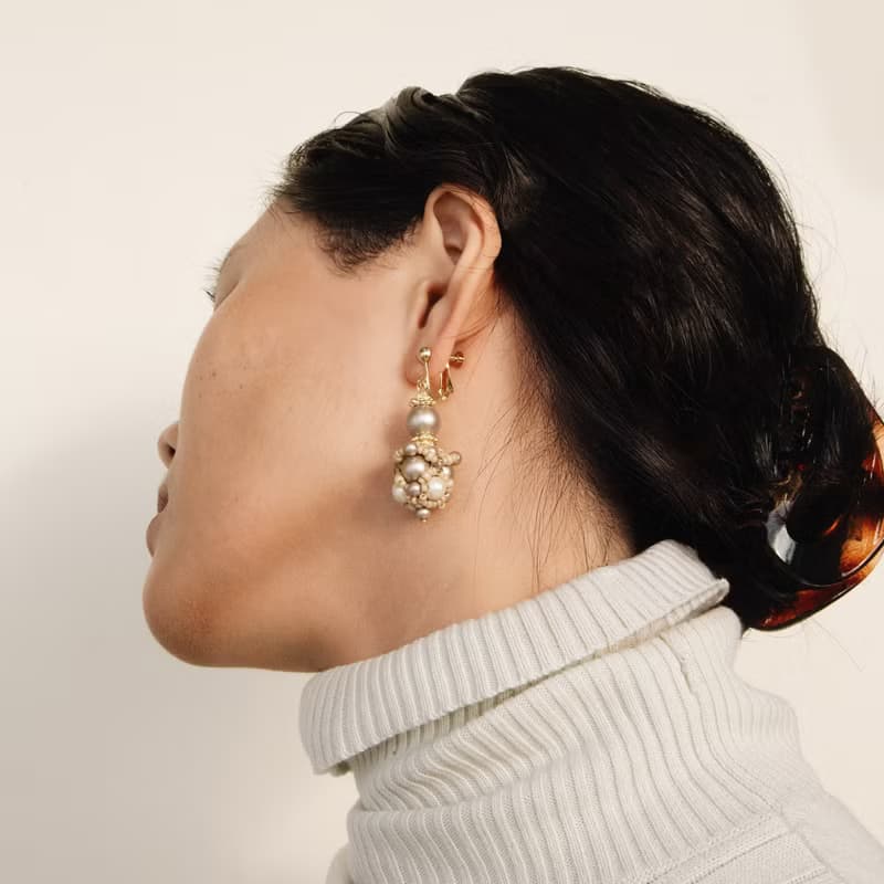 Gaea's Oasis Earrings 蓋婭綠洲耳飾－燕麥金