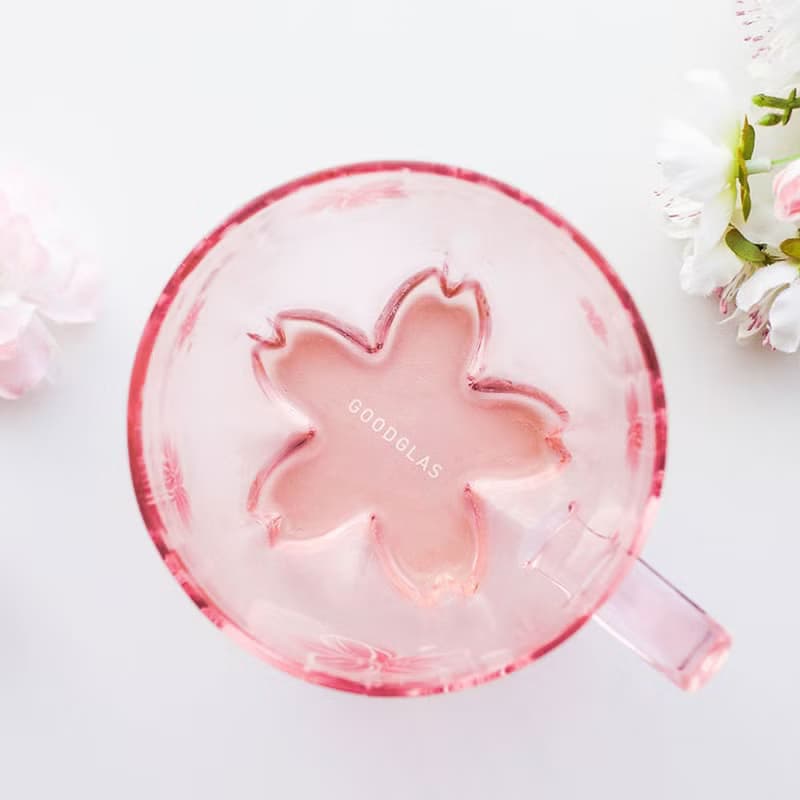 櫻花單層把手杯