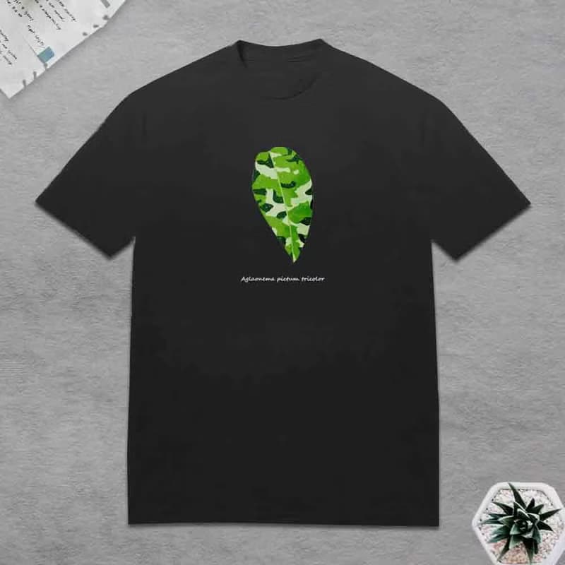 植物 迷彩粗肋草 觀葉植物 T恤