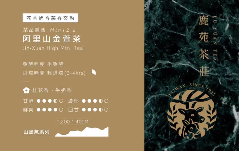 【山頭氣系列】手採阿里山金萱茶-台灣特有種-奶香x花香x茶香