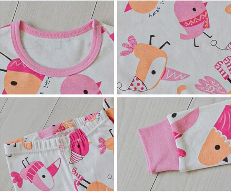 冬日鳥兒生活-舒棉微增厚雲柔衣長袖韓國童裝-K21020