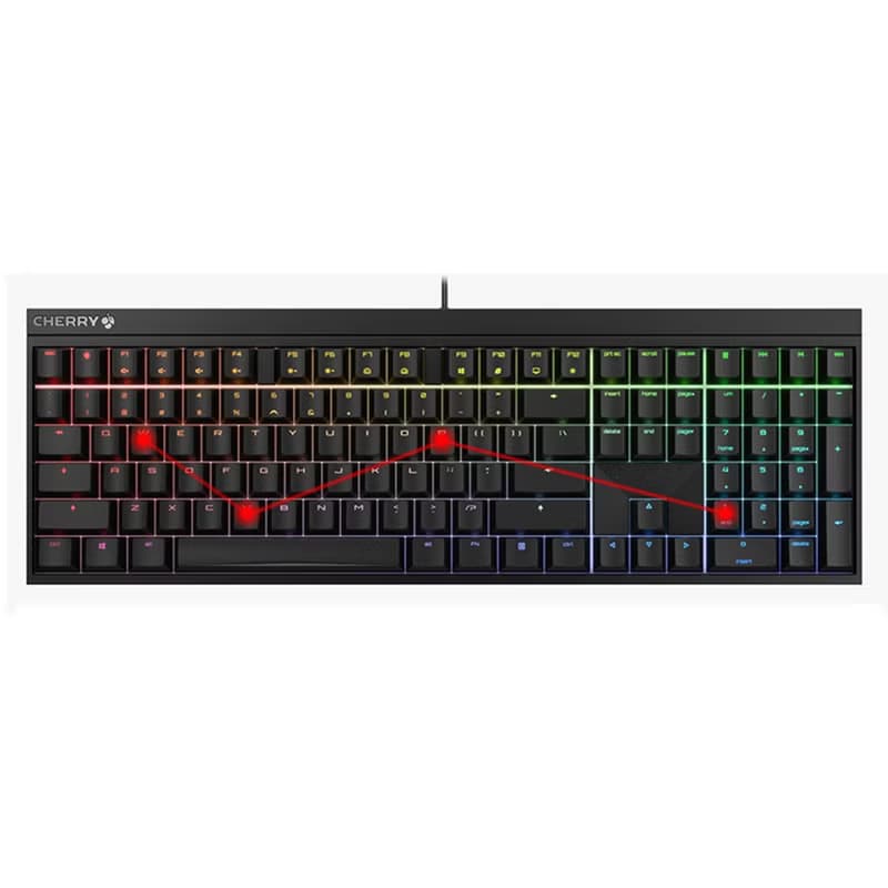 【免運特惠】CHERRY MX2.0S電競游戲辦公RGB機械鍵盤
