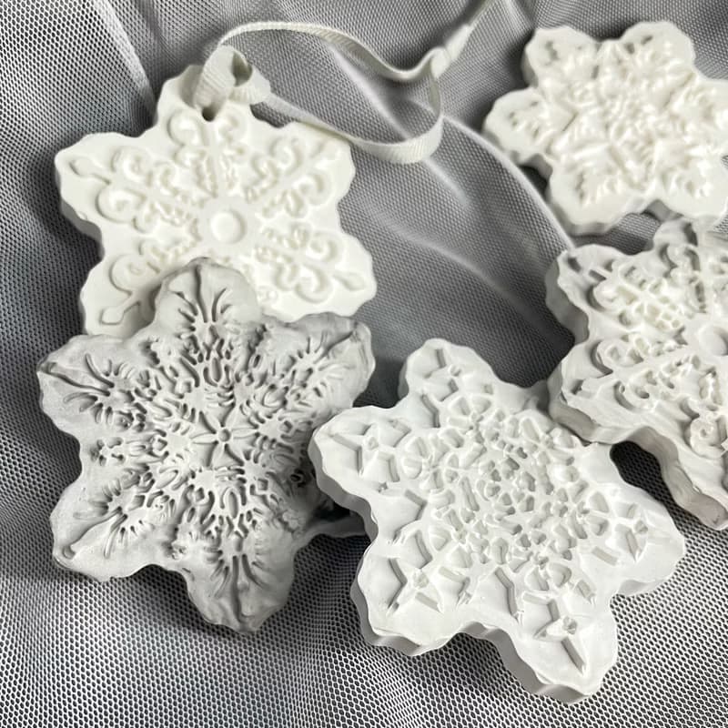 【手工製作】雪花造型擴香石禮盒/贈3ml精油