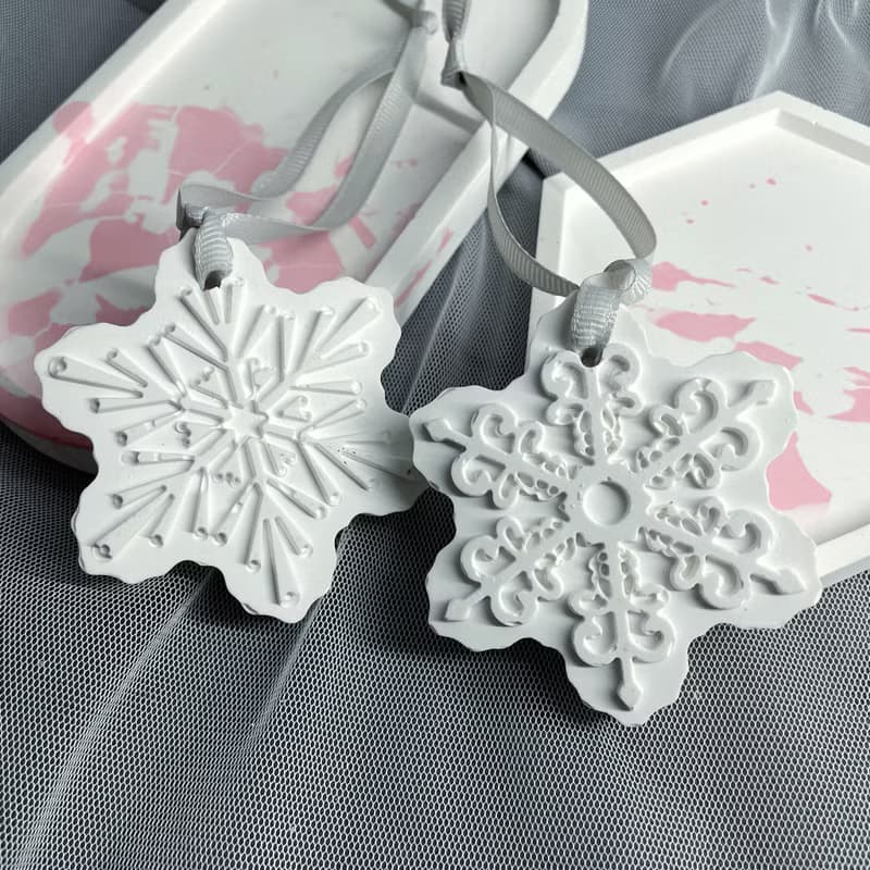 【手工製作】雪花造型擴香石禮盒/贈3ml精油