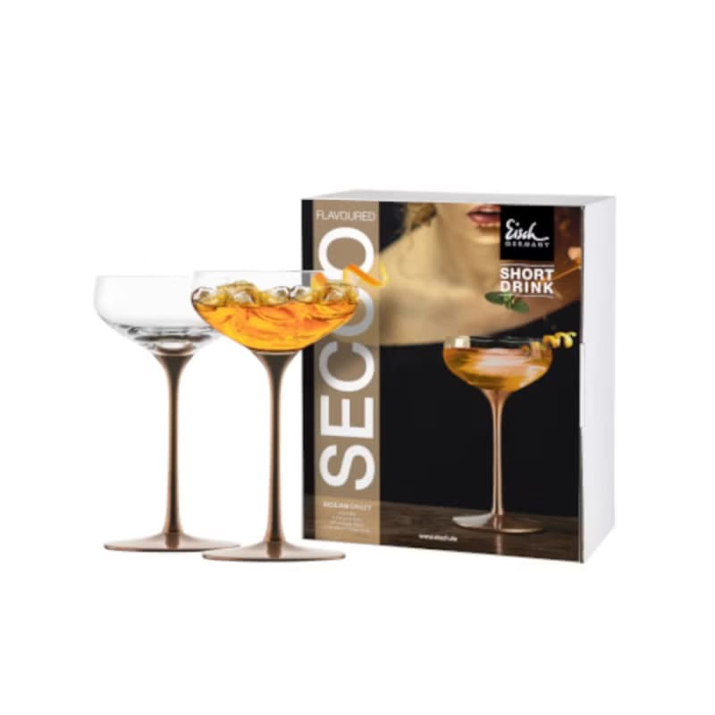 【Eisch】德國Secco 玫瑰金銅梗雞尾酒杯