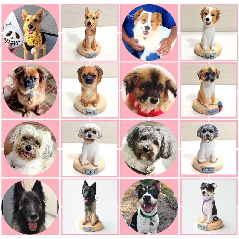 Custom Dog Figurine, 3D Custom dog portraits, Dog sculpture, Dog statue