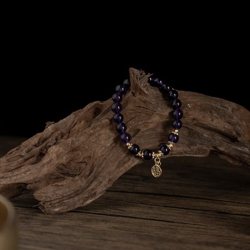 【珠璣】福星高照-巴西紫水晶中文字手鍊