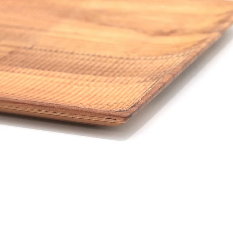 天然柚木方型托盤/餐盤M號-條紋款│24CM不上漆原木製 露營野餐