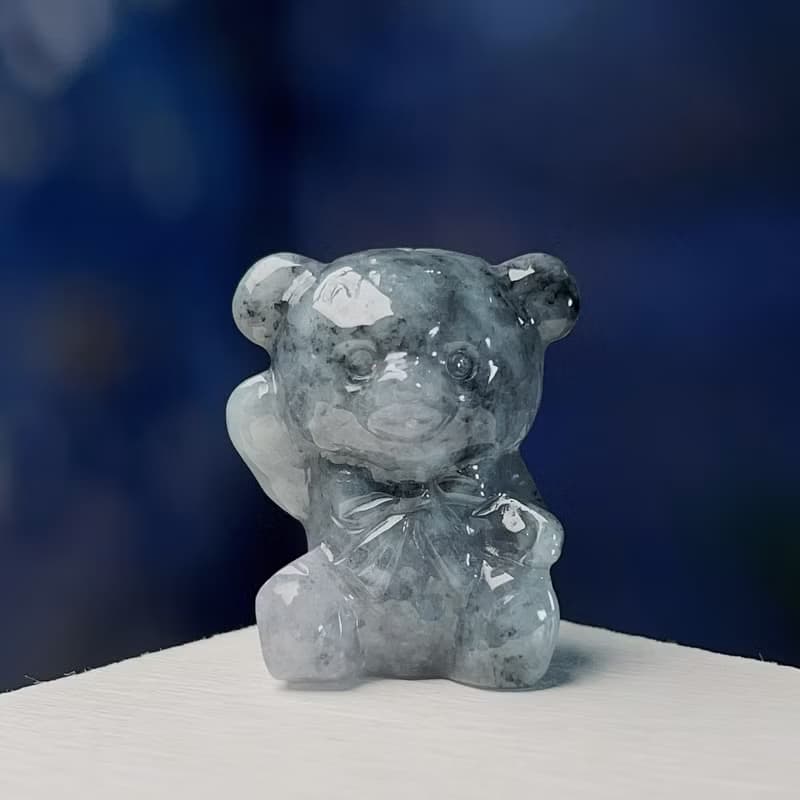 飄烏雞翡翠熊熊| 天然緬甸玉A貨翡翠 | 送禮