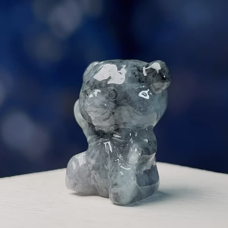 飄烏雞翡翠熊熊| 天然緬甸玉A貨翡翠 | 送禮