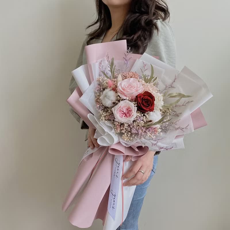 多款質感大花束 情人節花束 畢業花束 生日禮 乾燥花 母親節花束