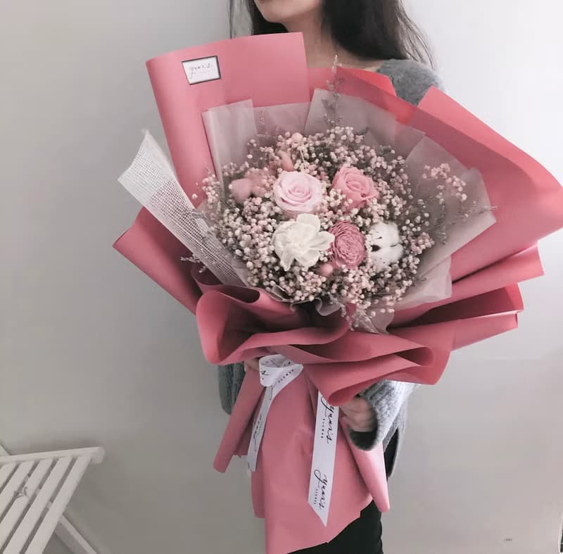 多款質感大花束 情人節花束 畢業花束 生日禮 乾燥花 母親節花束