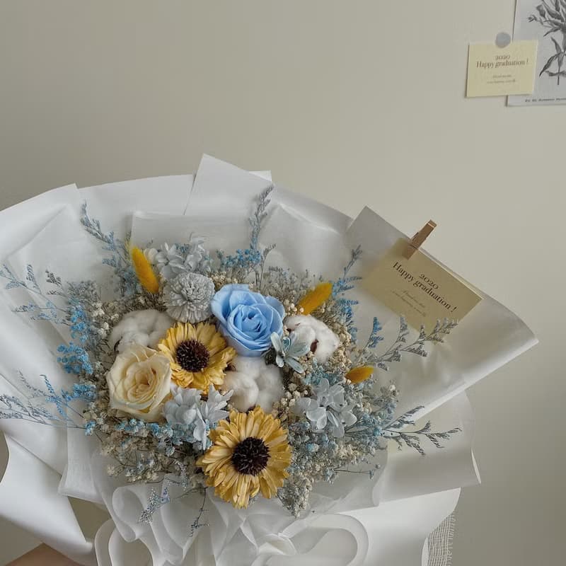 多款質感大花束 情人節花束 畢業花束 生日禮 乾燥花 母親節花束