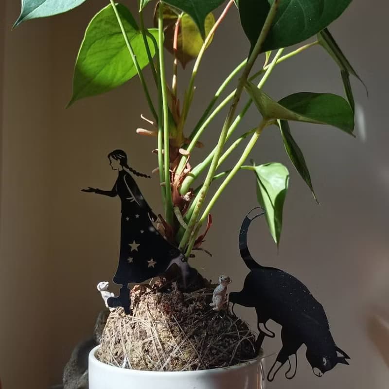 角落小劇場/趣味植栽造型裝飾/喵星人系列/好奇喵/療癒小物