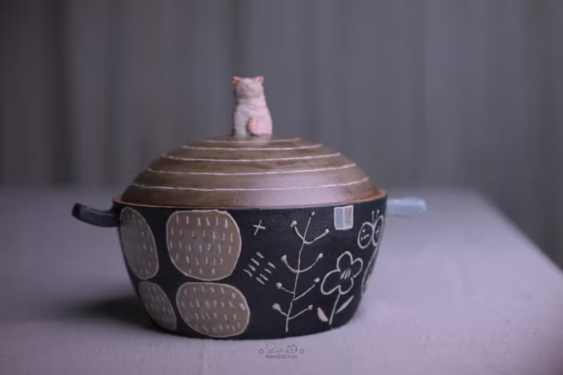 春郎陶-貓造型泡麵碗 700 ml