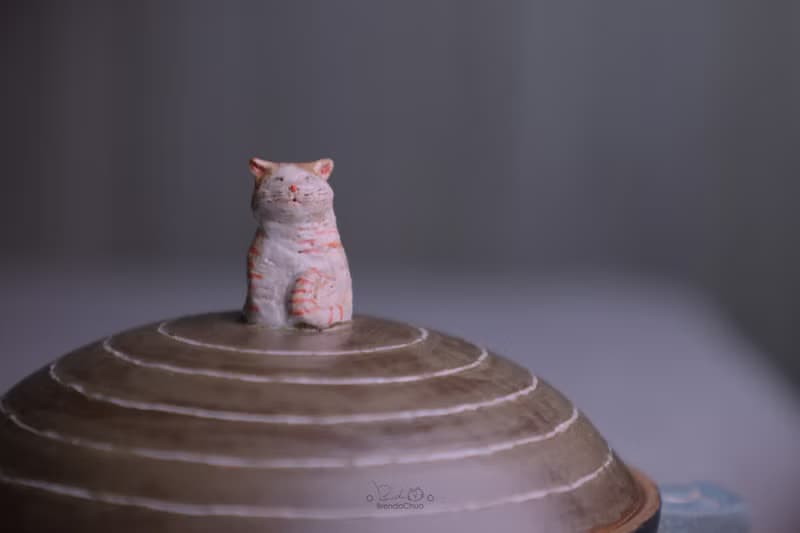 春郎陶-貓造型泡麵碗 700 ml