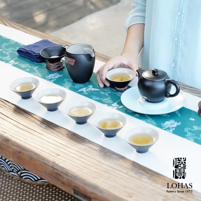 陸寶LOHAS 居山水茶禮 1壺1海6杯 茶具組