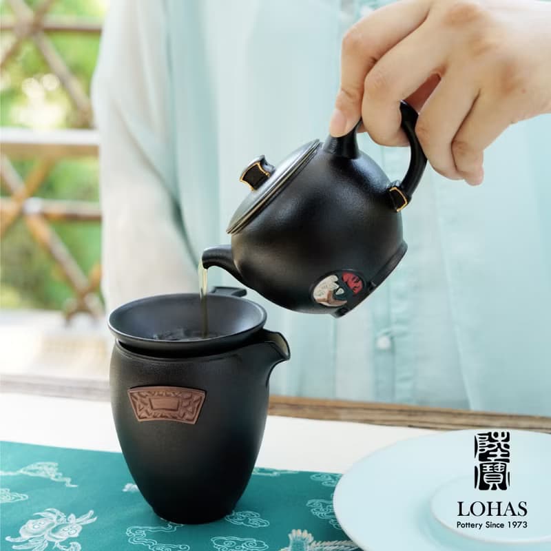 陸寶LOHAS 居山水茶禮 1壺1海6杯 茶具組