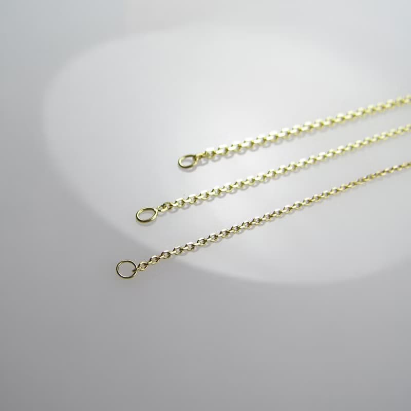 14K金18K金項鍊 百搭k金項鏈 方角鏈