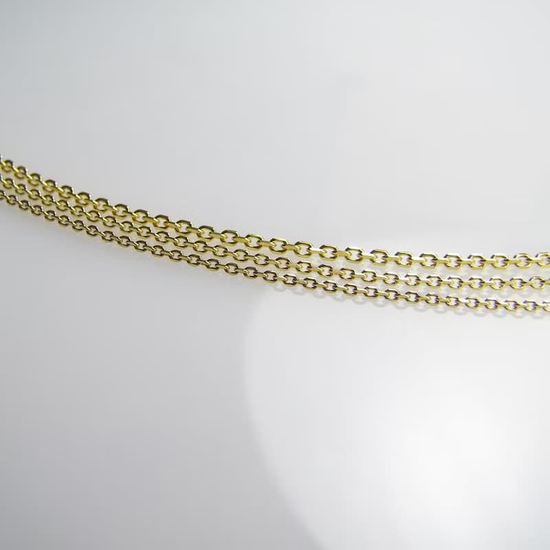 14K金18K金項鍊 百搭k金項鏈 方角鏈