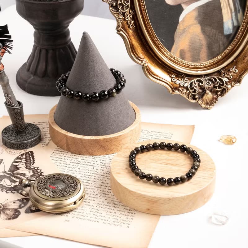 【SIO Crystal希奧水晶】金曜石素色手鍊