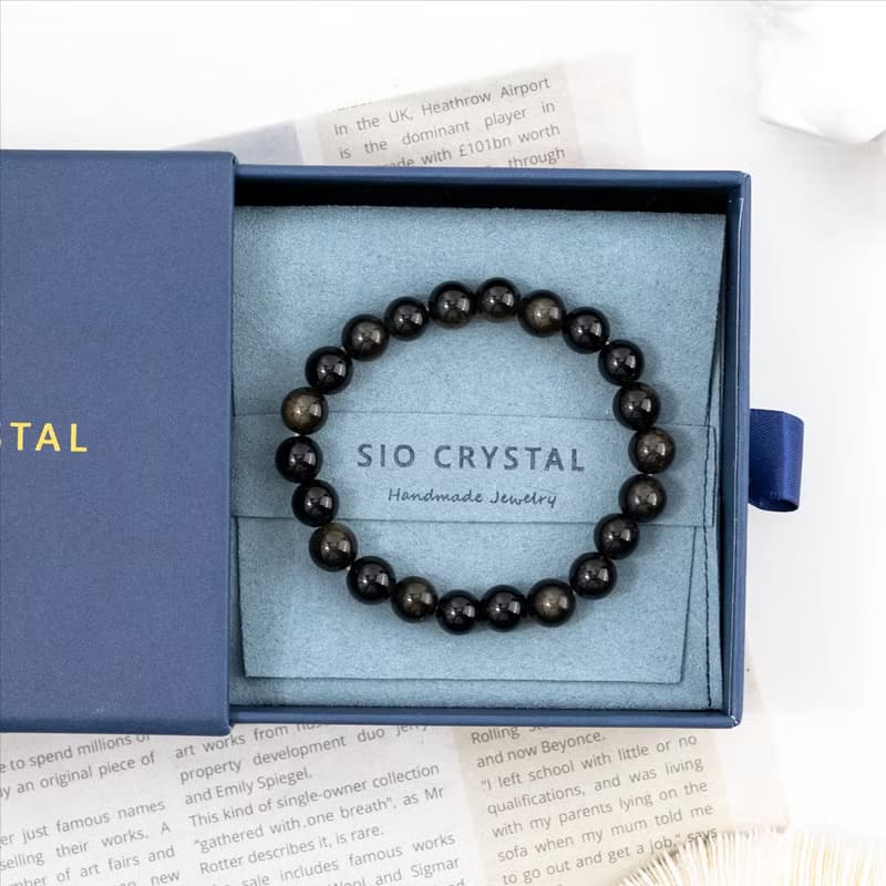 【SIO Crystal希奧水晶】金曜石素色手鍊