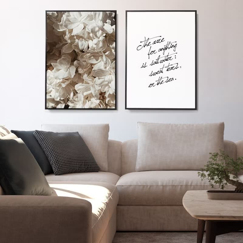 花 • 素雅-畫/沙發掛畫/家居佈置/玄關/北歐/複製畫/清新/淡雅
