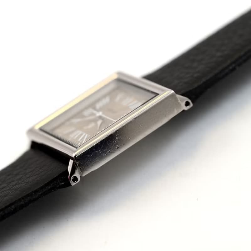 CITIZEN xc クロッシー 女性用腕時計 クォーツ スクエアフェイス ブラックレザーベルト ローマ数字インデックス シャンパンゴールド  手錶 古董錶