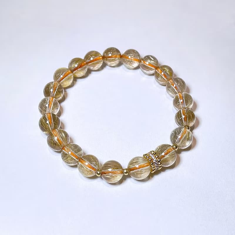 天然礦石 維納斯金髮晶 8.5mm 手鍊