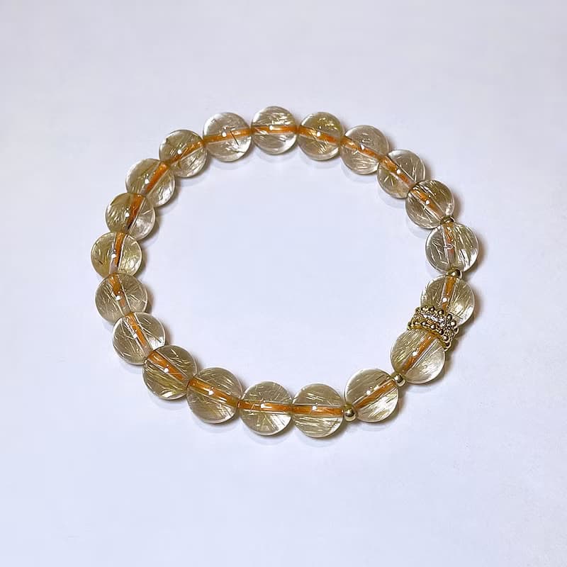 天然礦石 維納斯金髮晶 8.5mm 手鍊