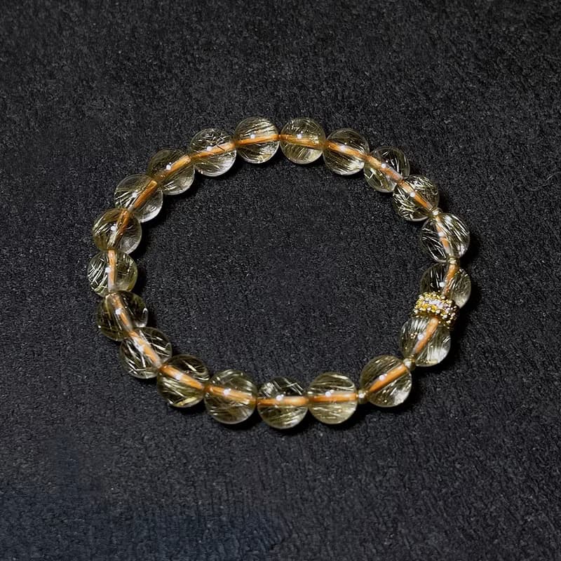 天然礦石 維納斯金髮晶 8.5mm 手鍊