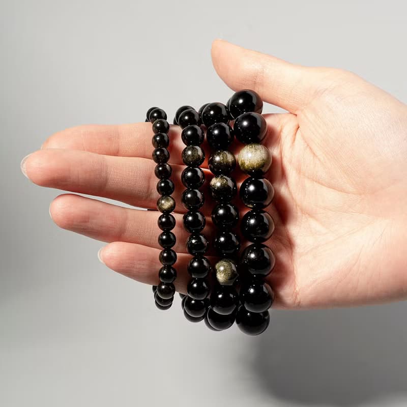 金沙黑曜石手鍊 | 辟邪擋煞 消除負能量
