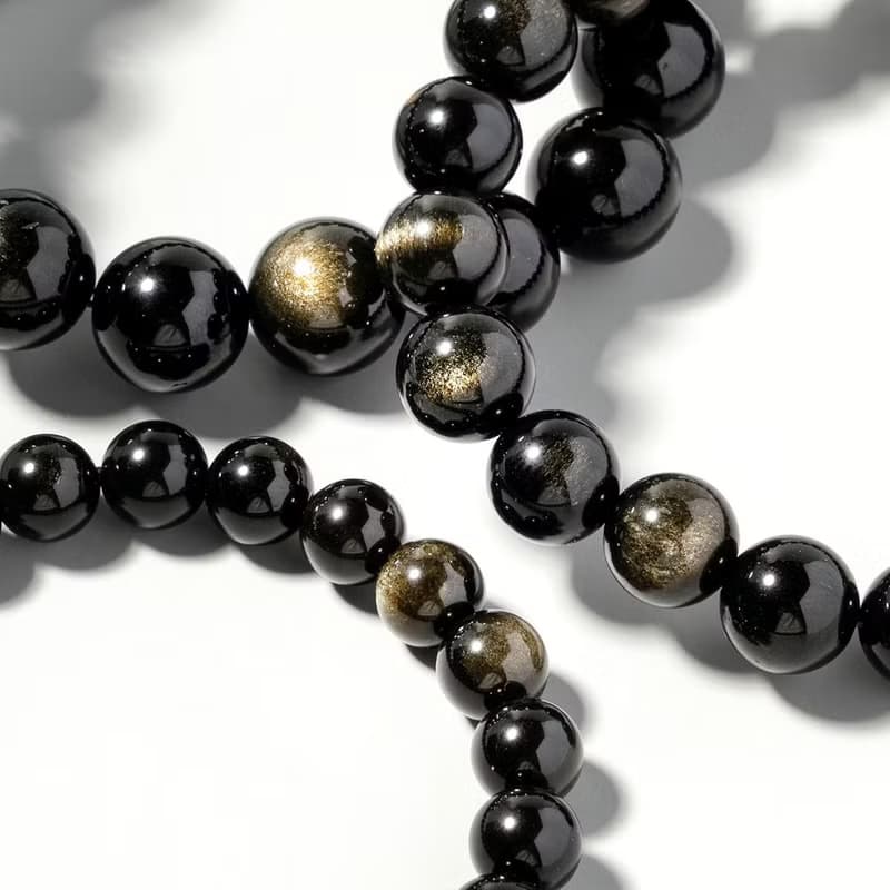 金沙黑曜石手鍊 | 辟邪擋煞 消除負能量