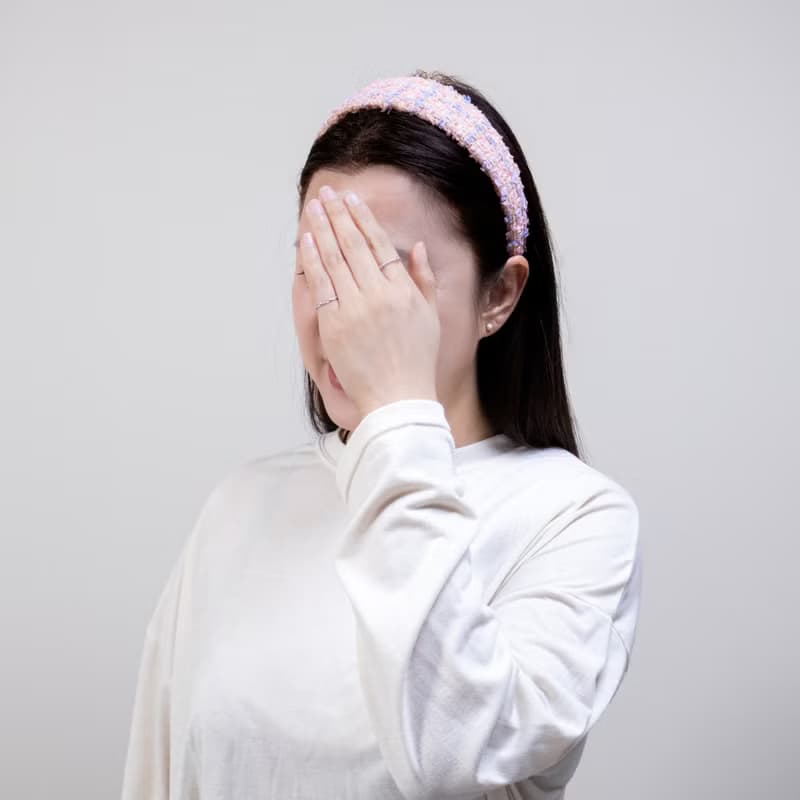 cherry blossom tweed hairband handmade headband