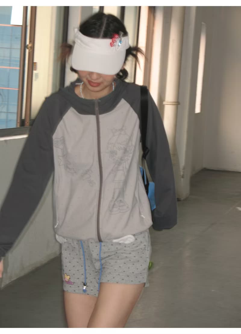 oddmaker*鳥鳥一聯名 夏日拼接袖波點可愛印花薄紗防曬服外套