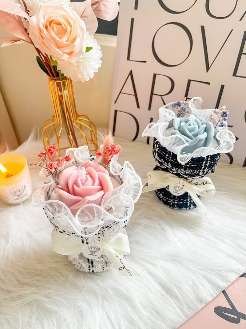 托比好蠟 | 玫瑰花束香氛燭杯