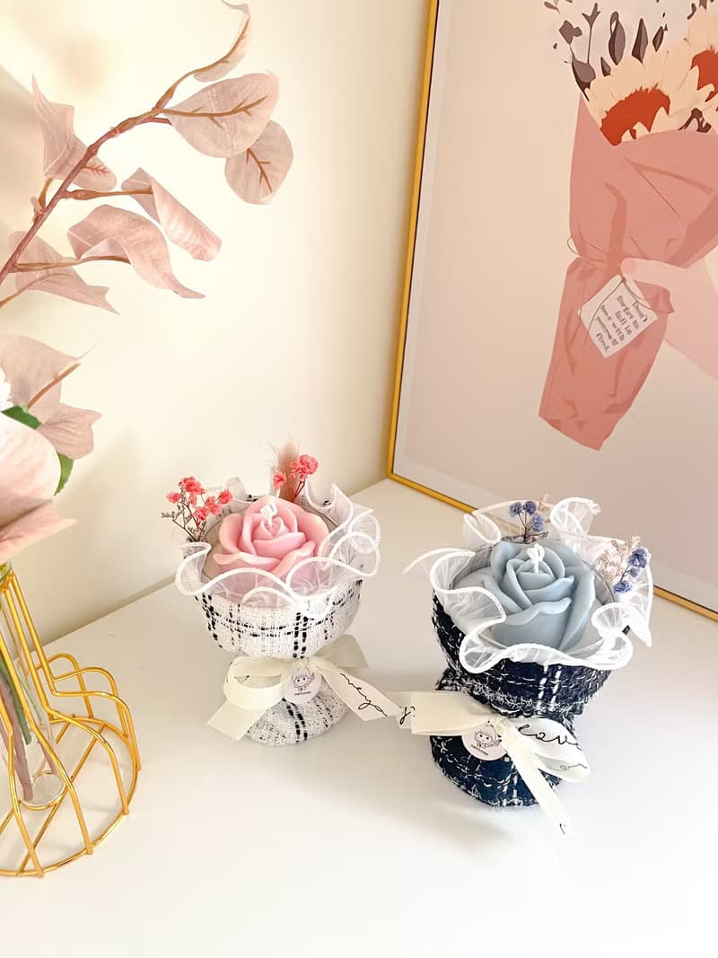 托比好蠟 | 玫瑰花束香氛燭杯