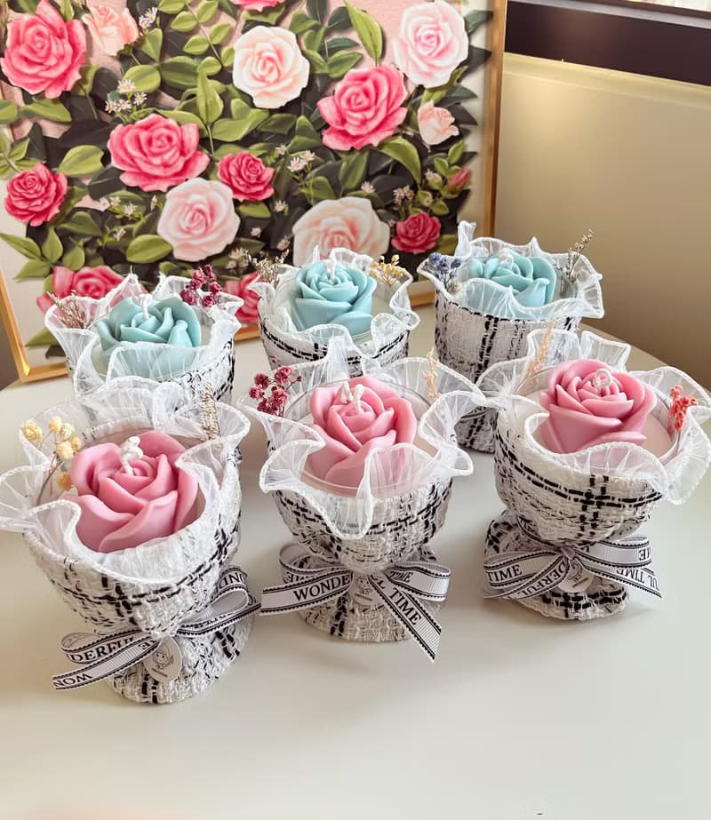 托比好蠟 | 玫瑰花束香氛燭杯