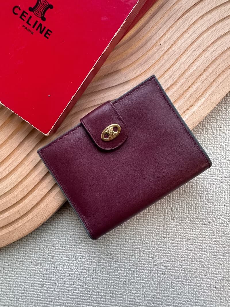 中古 Vintage Celine凱旋門五金裝飾中長錢包
