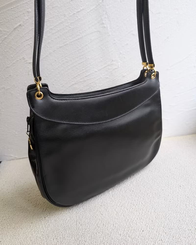 中古Dior黑色半月側背包