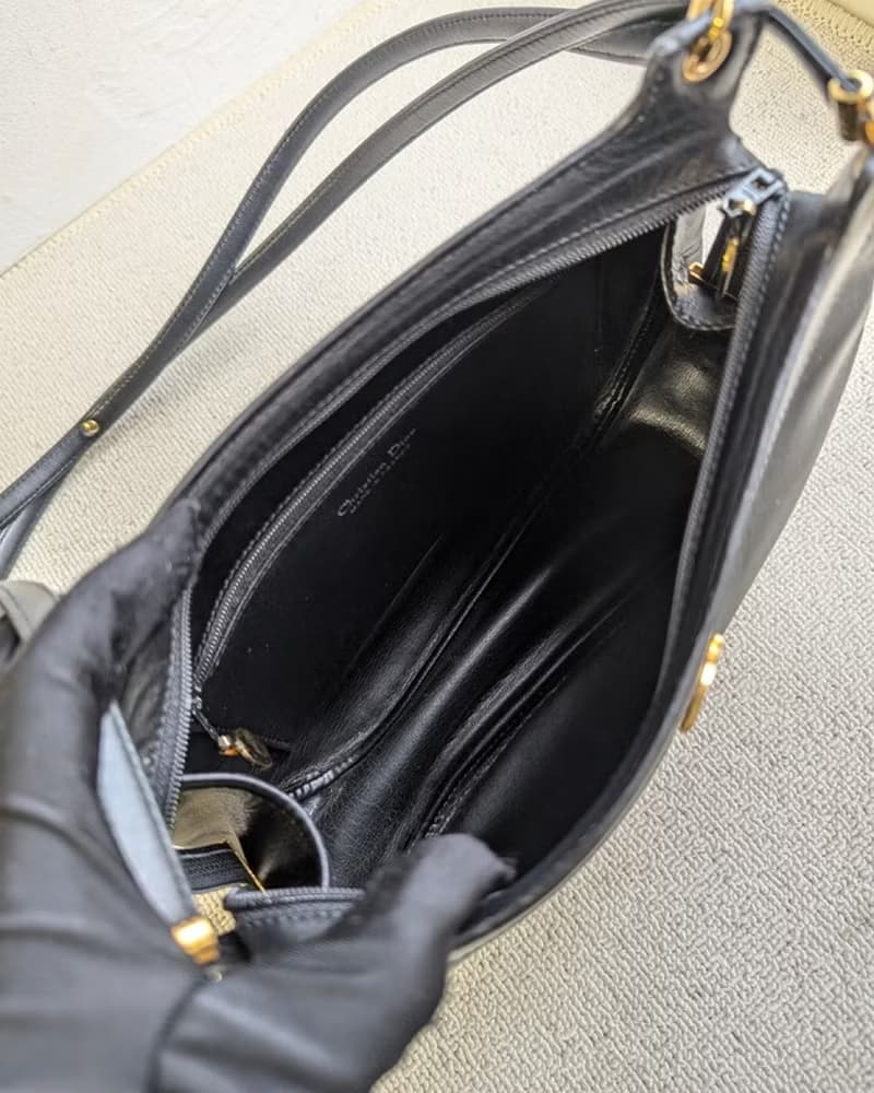 中古Dior黑色半月側背包
