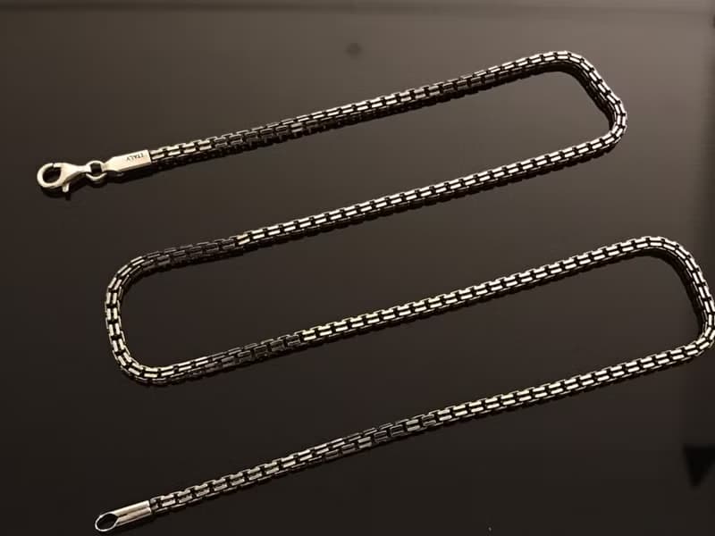 【銀鍊系列】義大利方格蛇練/M/Silver 925 純銀 銀鍊