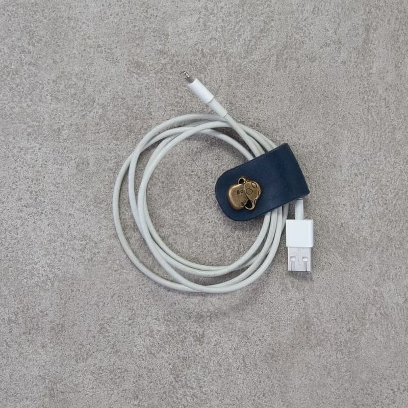 iphone 線收納 真皮集線器 耳機收納 真皮捲線器 禮物 生日