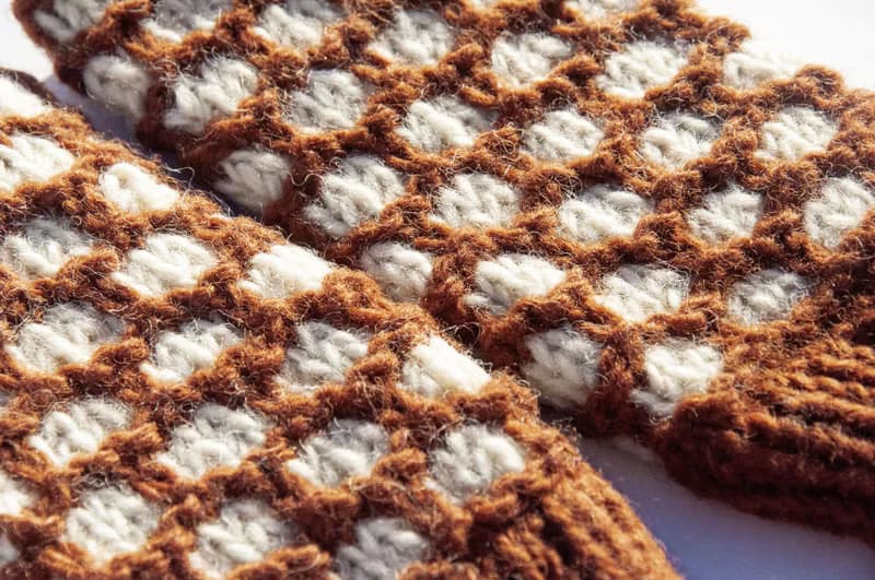 手織純羊毛針織手套/露趾手套/內刷毛手套/保暖手套-北歐焦糖咖啡