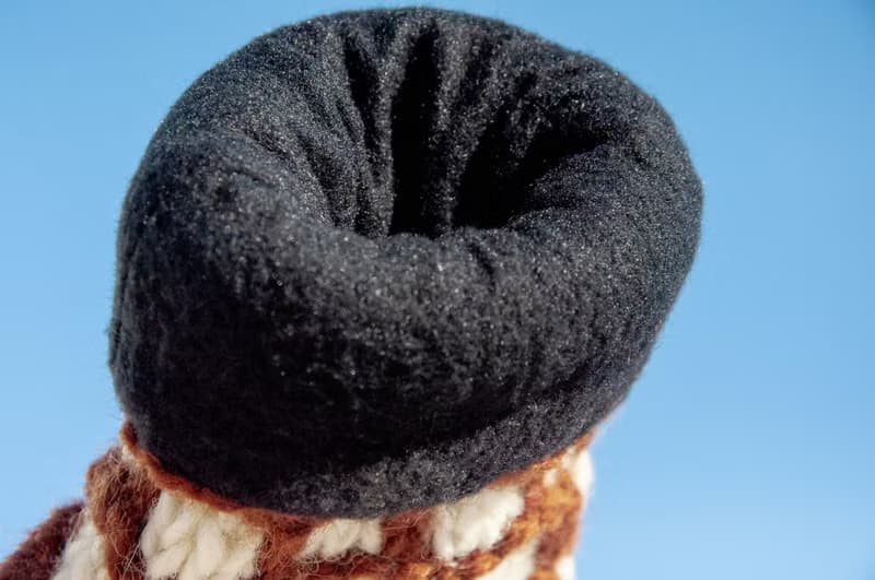 手織純羊毛針織手套/露趾手套/內刷毛手套/保暖手套-北歐焦糖咖啡