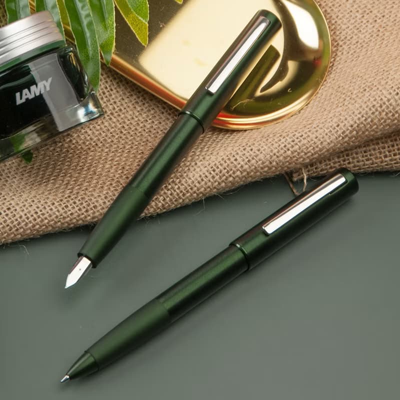 【雷雕免費刻字】獨家 / LAMY 原子筆 A6 鋼筆用筆記本禮盒- aion