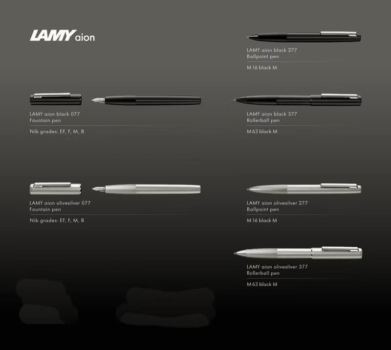 【雷雕免費刻字】獨家 / LAMY 原子筆 A6 鋼筆用筆記本禮盒- aion